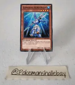Elemental HERO Ocean SDHS-EN002 *VLP* Unlimited Edition Common Yugioh Card - Image 1