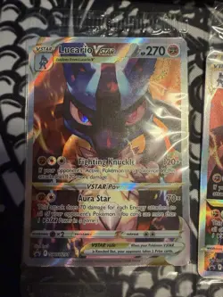 Lucario VSTAR SWSH291 SWSH: Sword & Shield Promo Cards Holo SEALED Lot Of 4 - Image 3