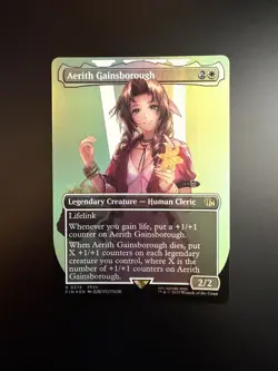 MTG Final Fantasy English Aerith Gainsborough Borderless 0374 Foil - Image 1