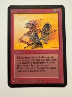 1993 MTG Disintegrate ALPHA (ID PV42) - Image 1