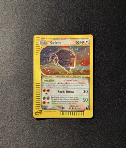 Pokemon SKYRIDGE - #148/144 Golem Crystal - Holo - SWIRL - ENG - Moderately Play - Image 3