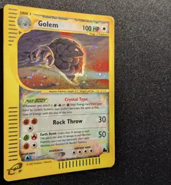Pokemon SKYRIDGE - #148/144 Golem Crystal - Holo - SWIRL - ENG - Moderately Play - Image 5