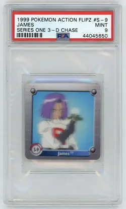 James S-9 Action Flipz Series One 3-D Chase PSA 9 Mint Pokemon Card - Image 1