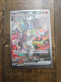 Pokemon White Flare Reshiram ex 166/086 Special Illustration Rare Alt Art NM - Image 1
