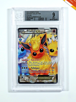 Pokemon BGS 9 Flareon Ex #RC28 Full Art XY Radiant Collection 2016 Italian - Image 1