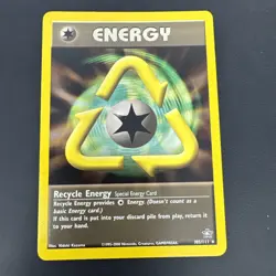 Recycle Energy 105/111 Rare Neo Genesis Pokemon TCG Regular 2000 WOTC LP - Image 1