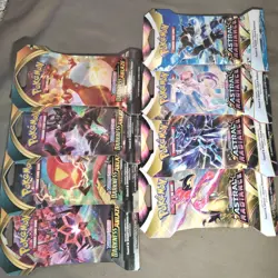 Pokemon Sword & Shield: Astral Radiance & Darkness Ablaze - 8 Sleeved Boosters - Image 2