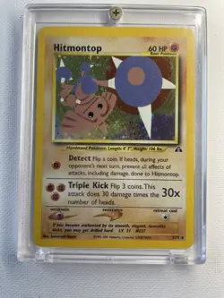 Hitmontop 3/75 Neo Discovery Holo Rare Pokemon Card - Image 3