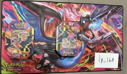 Pokemon Mega Charizard Y ex Tin - New and Factory Sealed, lot of 2 tins - Image 1
