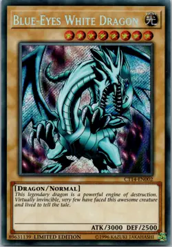 Yugioh Blue-Eyes White Dragon CT14-EN002 Limited Edition Secret Rare NM - Image 1