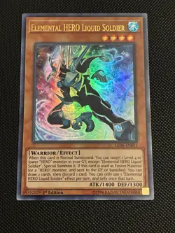 Yugioh! | Elemental HERO Liquid Soldier LED6-EN013 1st Edition Ultra Rare NM - Image 1