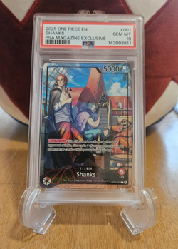 PSA 10 Shanks OP09-001 PSA 2025 Magazine Promo card - Image 1