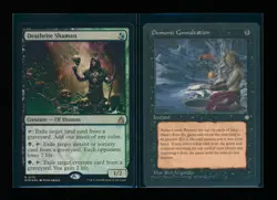 MTG Foil Ravnica Remastered DEATHRITE SHAMAN Ice Age DEMONIC CONSULTATION NM - Image 1
