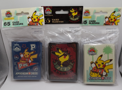 Pokemon World Championships 2025 Anaheim Card Sleeves 3 Set Exclusive Pikachu - Image 1