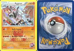 Team Magma's Aggron 14/34 Holo Rare Double Crisis Pokemon Lightly Played - Image 1