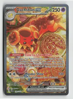 Pokemon - Dachsbun ex - 169/142 Stellar Crown - Special Illustration Rare - NM - Image 1