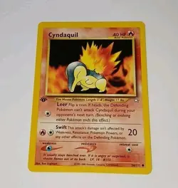 1st Edition CYNDAQUIL 56/111 - Neo Genesis Vintage Pokemon 2000 - NM 🌟 Unplayed - Image 1
