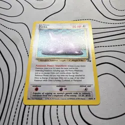 Ditto 18/62 - Fossil - Non Holo Rare – WOTC Pokemon Card TCG - LP - Image 2