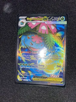 Pokemon TCG Mega Venusaur 155/132 - English Mega Evolution Full Art Raw Card - Image 1