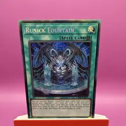 TAMA-EN027 Runick Fountain Collector's Rare 1st Edition Mint YuGiOh Card - Image 1