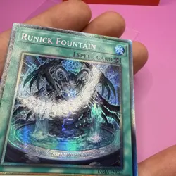 TAMA-EN027 Runick Fountain Collector's Rare 1st Edition Mint YuGiOh Card - Image 3