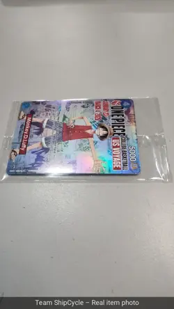 One Piece X College Basketball US Voyage Luffy Promo Card SHIPS I G1N - Image 4