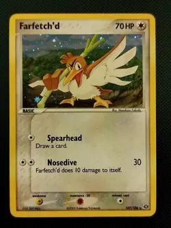 (EX-NM) Farfetch'd 107/106 2005 EX Emerald Holo Secret Rare Pokemon Card - Image 1