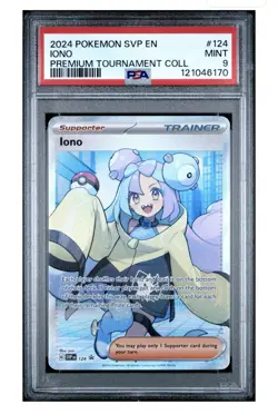 PSA 9 Iono SVP 124 Premium Tournament Collection Pokemon Black Star Promo Card - Image 1