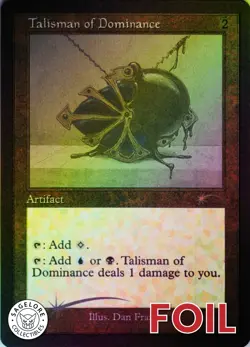 Talisman of Dominance (Etched) - Secret Lair Allied Talismans - 1053 - NM Foil - Image 1