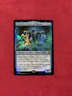 Foil Mysterio Master Of Illusion - MTG Marvels Spider-Man SPM Magic Gathering 37 - Image 1