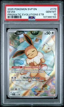 Pokemon TCG Eevee 173 Sv: Scarlet & Violet Promo Holo PSA 10 - Image 1