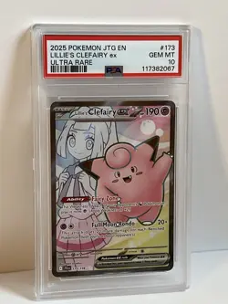 PSA 10💫 Pokemon | Journey Together | Lillie’s Clefairy ex 173/ 159 | Ultra Rare - Image 1