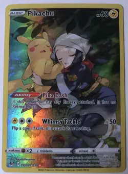 Pokemon - Pikachu - Sword & Shield Lost Origin Trainer - 2002 - TG05/TG30 - HOLO - Image 1