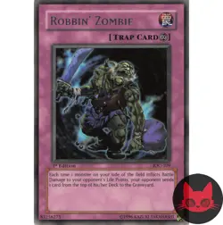 Yugioh Robbin' Zombie IOC-109 Rare 1st Edition NM - Image 1