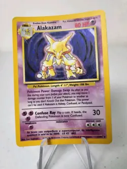 Alakazam 1/102 - Base Set *EXC* Holo Rare Pokemon Card - Image 2