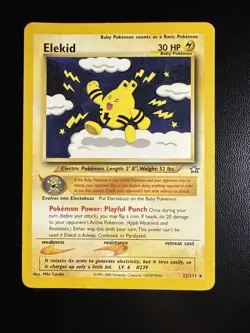Elekid 22/111 Non Holo Rare Neo Genesis Pokemon Card - Image 1