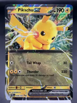 Pikachu ex 028/131 - Ultra Rare Holo - Prismatic Evolutions Pokemon Card NM - Image 1