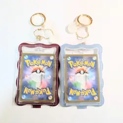 Pokemon Plusle Minun AR Card Keychain Set SV3a Japanese Holo Cute Case - Image 4