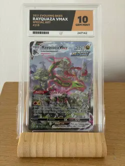 ACE 10 Rayquaza VMAX 218/203 ALT ART Pokemon Card Swsh07 Evolving Skies GEM MINT - Image 3