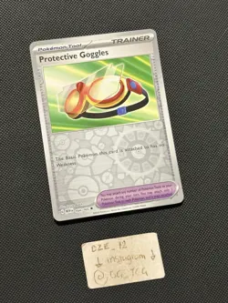 Pokemon ENGLISH - 151 - Protective Goggles - 164/165 - Reverse Holo - M/NM - Image 3