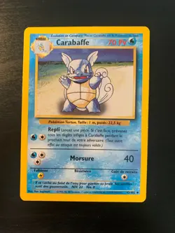 Carte Pokemon : Carabaffe 42/102 Edition 2 Set de Base Wizards Francaise - Image 1