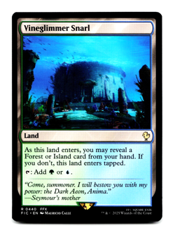 Vineglimmer Snarl [Commander: Final Fantasy] MTG (FIC) Rare - Snarl Land - Image 1
