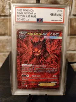 Pokemon Card M.Gengar EX SAR Signed UV Italian Artist F.C 10 Of 33 - Image 2