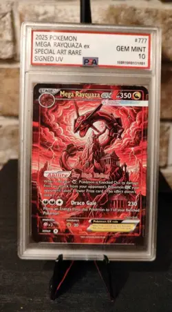 Pokemon M.Rayquaza EX SAR Signed UV Italian Artist F.C 1 Of 33 - Image 2