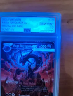 Pokemon M.Rayquaza EX SAR Signed UV Italian Artist F.C 1 Of 33 - Image 5