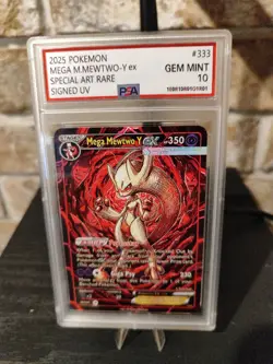 Pokemon Card Mega Mewtwo Y Ex SAR Signed UV Italian Artist F.C 6 Of 33 - Image 3
