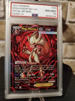 Pokemon Card Mega Mewtwo Y Ex SAR Signed UV Italian Artist F.C 6 Of 33 - Image 4