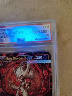 Pokemon Card Mega Mewtwo Y Ex SAR Signed UV Italian Artist F.C 6 Of 33 - Image 5