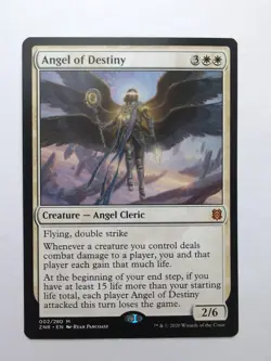 MTG Angel of Destiny (ZNR) Zendikar Rising Regular Mythic 002/280 - Image 1