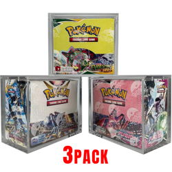 3* Pokemon Magnetic Booster Box Acrylic Case! Pokemon Card Protective Display! - Image 1